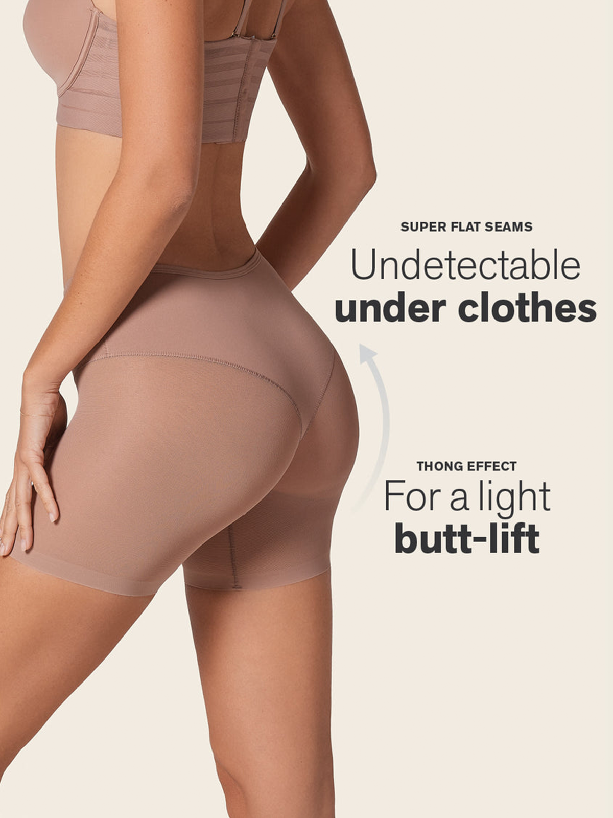 Seamless Undetectable Sheer Shaper Shorts Thong Anti-Chafing Mesh Shapewear Shorts  - By Qivii
