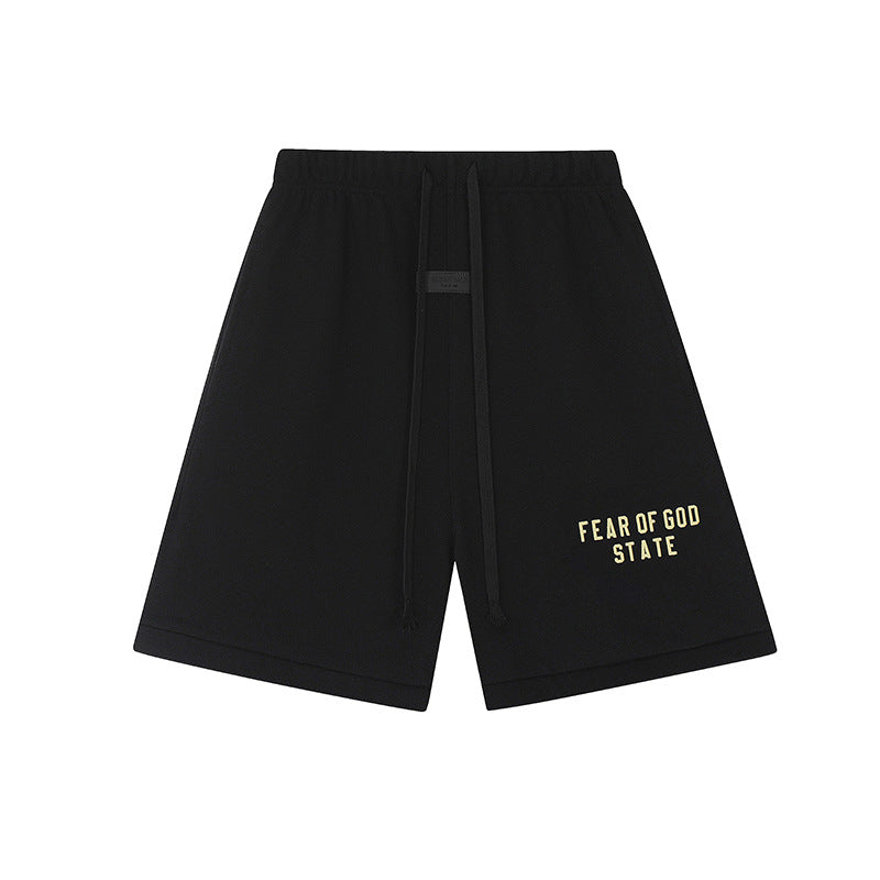 FW24 STATE T-Shirt / Shorts / Set - Black  - By Qivii