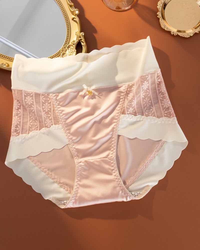 Ice Silk Light Luxury Comfort Seamless High Waist Underwear  - By Qivii