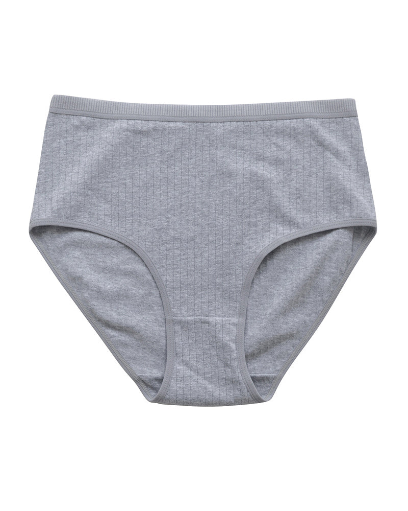 High Waist Pure Cotton Panties Tummy Control Breathable Underwear  - By Qivii