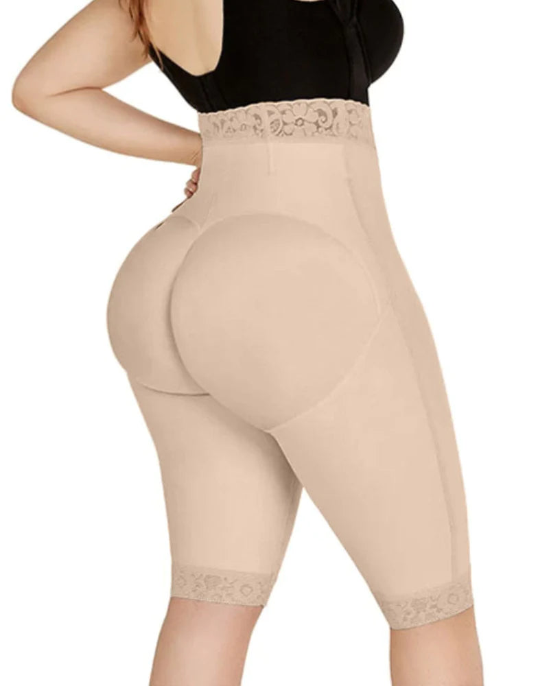 Shapshe® Double Compression High-Waisted Butt Lifting Shorts Knee Short  - By Qivii