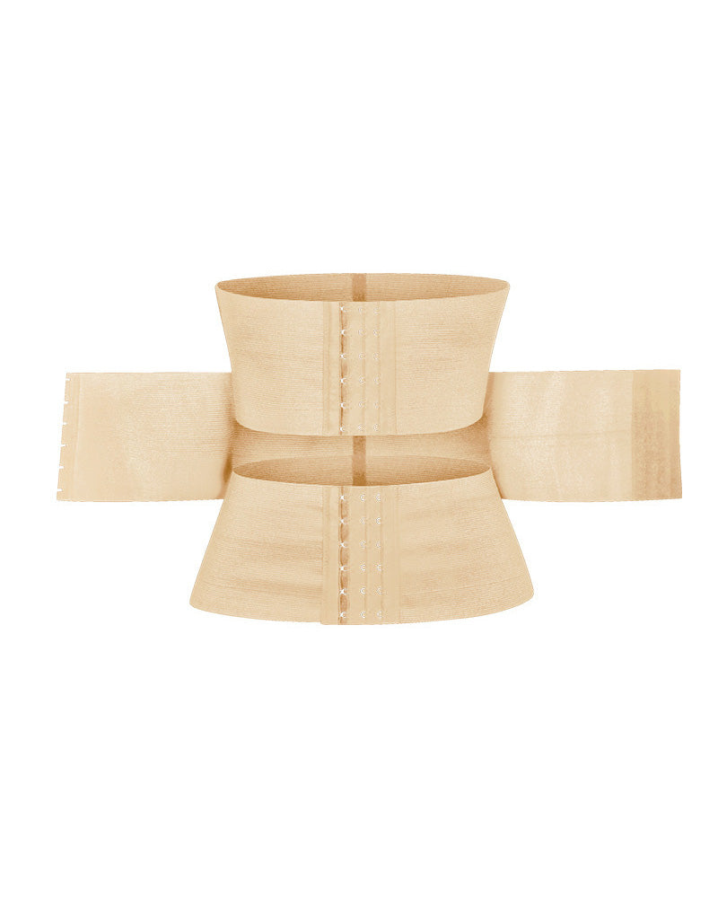 Waist Trainer Corset Double Belt Breathable Belly Slimming Workout Adjustable Fajas Girdle  - By Qivii