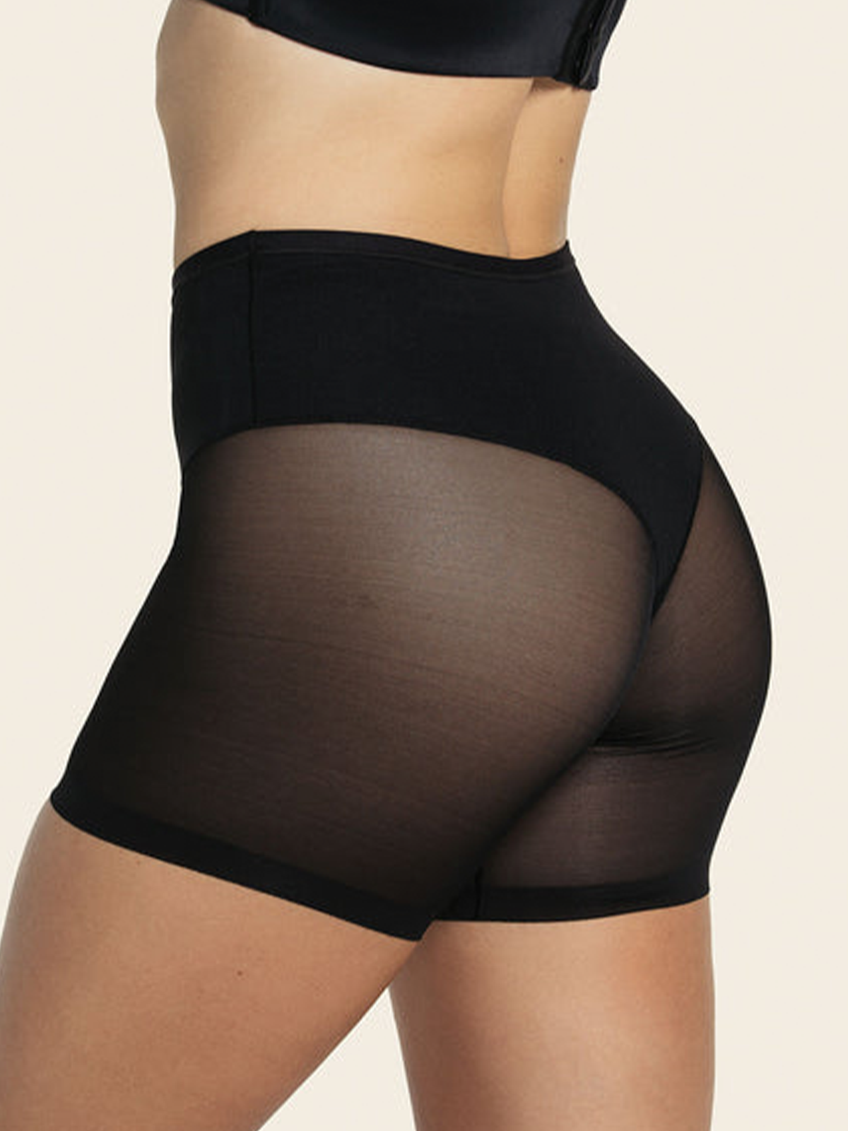 Seamless Undetectable Sheer Shaper Shorts Thong Anti-Chafing Mesh Shapewear Shorts  - By Qivii