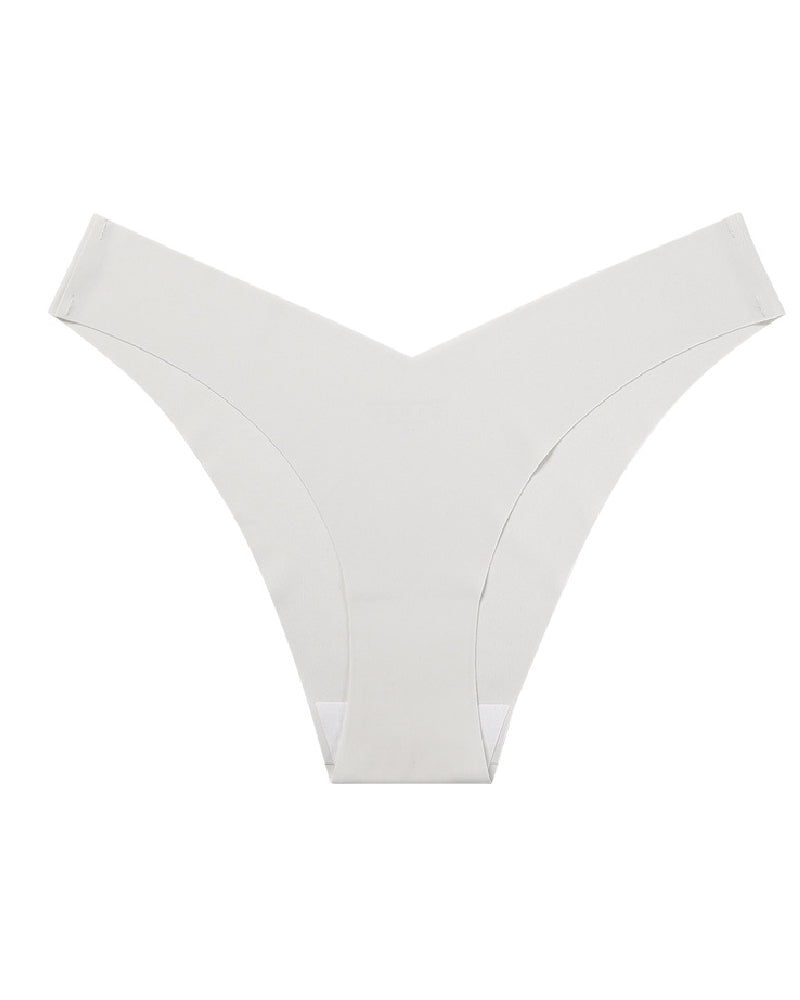 Sexy Ice Silk Low-Rise Panties Seamless Multicolor Briefs Lingerie  - By Qivii