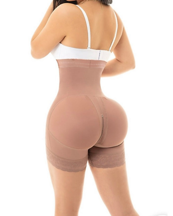 Shapshe® Detachable Strap High Rise Butt Enhancing Hook and Eye Body Shaper Shorts  - By Qivii