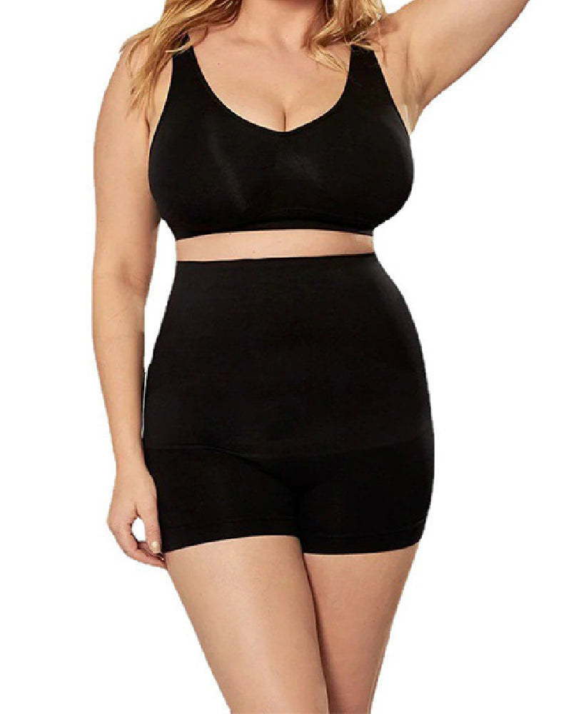 Women's High Waisted Tummy Control Back Smoothing Shaper Boyshorts  - By Qivii