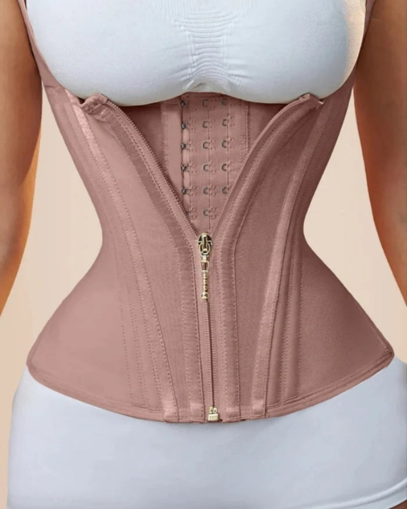 Shapshe® Fajas Colombianas Steel Boned Tummy Control Waist Trainer  - By Qivii