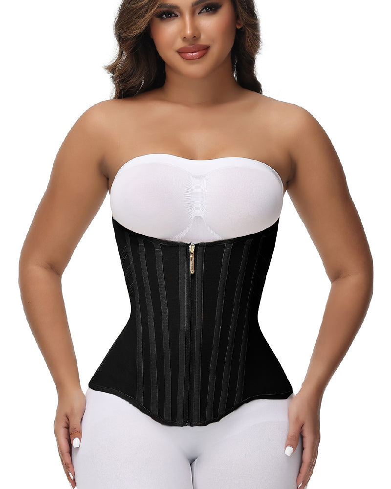 Shapshe® Curved Boned Waist Trainer High Compression Tiny Waist Corset  - By Qivii