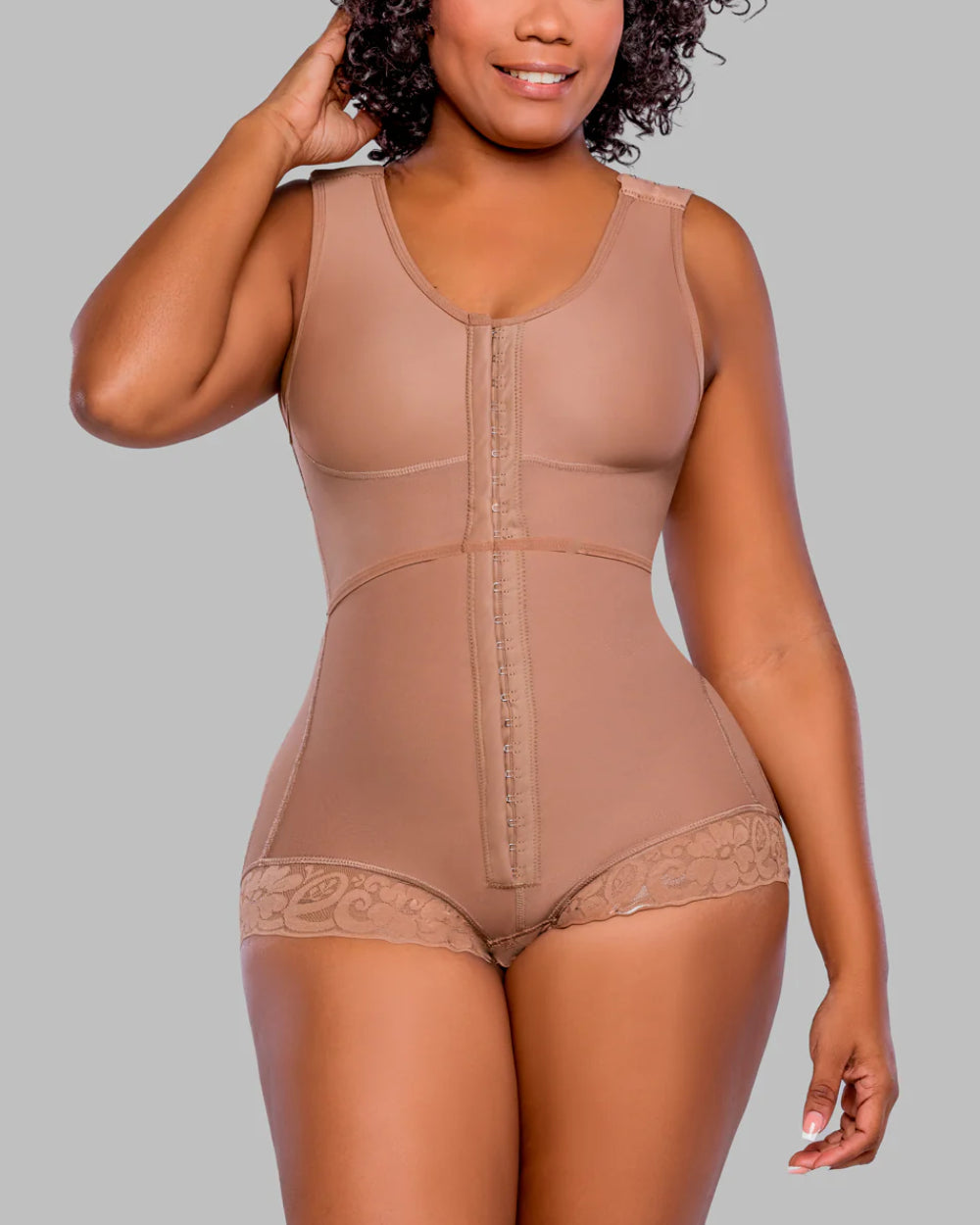 Shapshe® Butt Lifting Shapewear Bodysuit Hook and Eye Tummy Control Slimming Body Shaper  - By Qivii