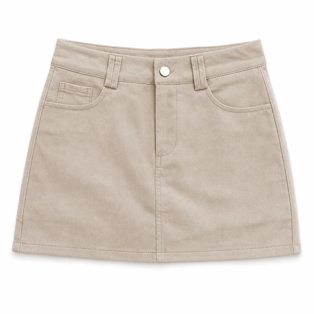 Adeline | Women's Fall Black Denim Skort