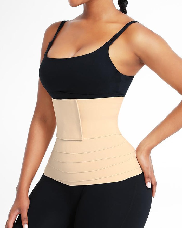 Waist Trainer For Women Belt Waist Cincher Tummy Wrap Plus Size Snatch Up Bandage  - By Qivii