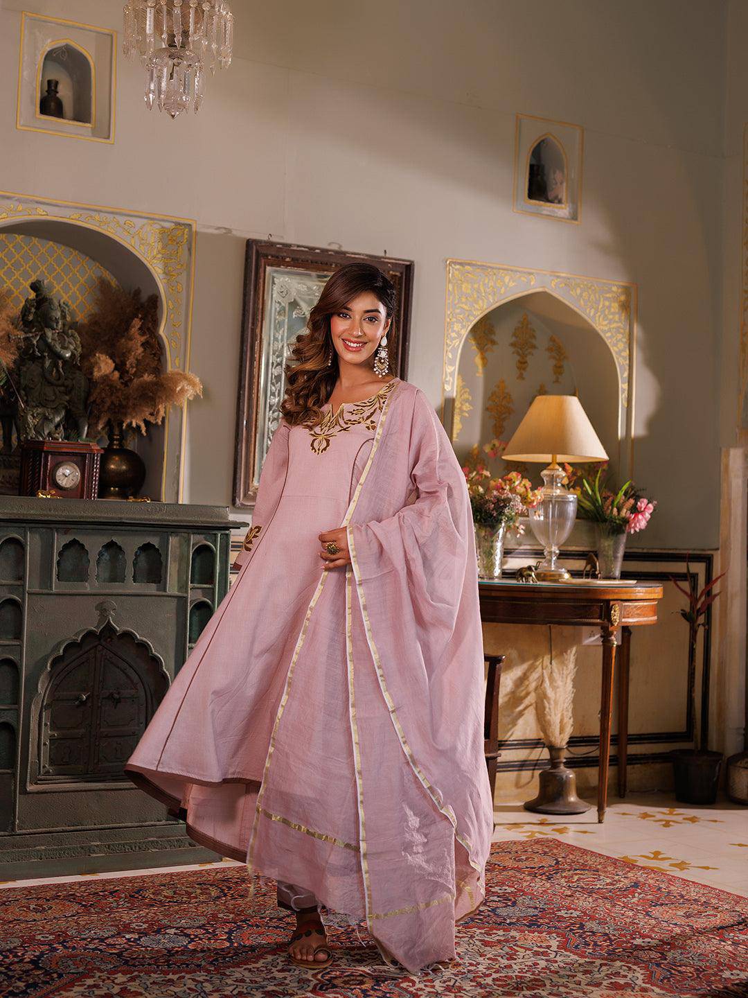 Adobe Rose Kurta Set - qivii