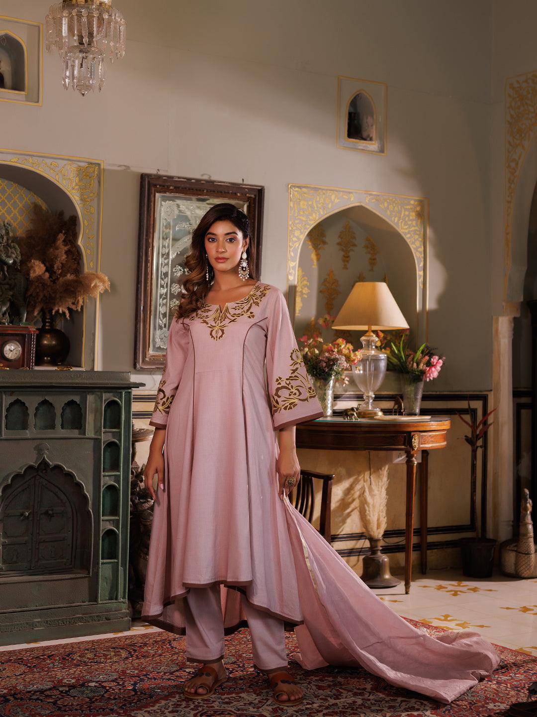 Adobe Rose Kurta Set - qivii