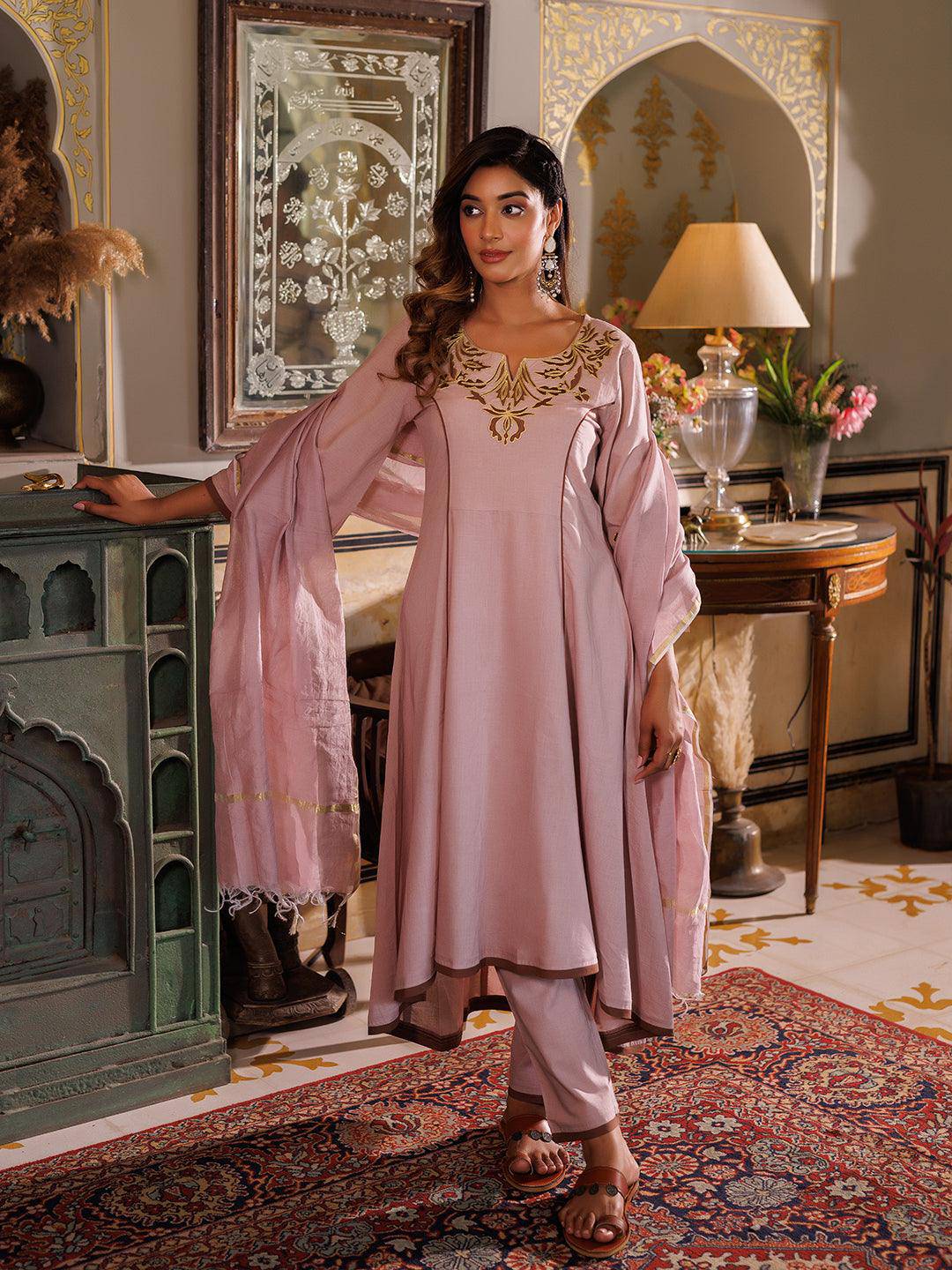 Adobe Rose Kurta Set - qivii