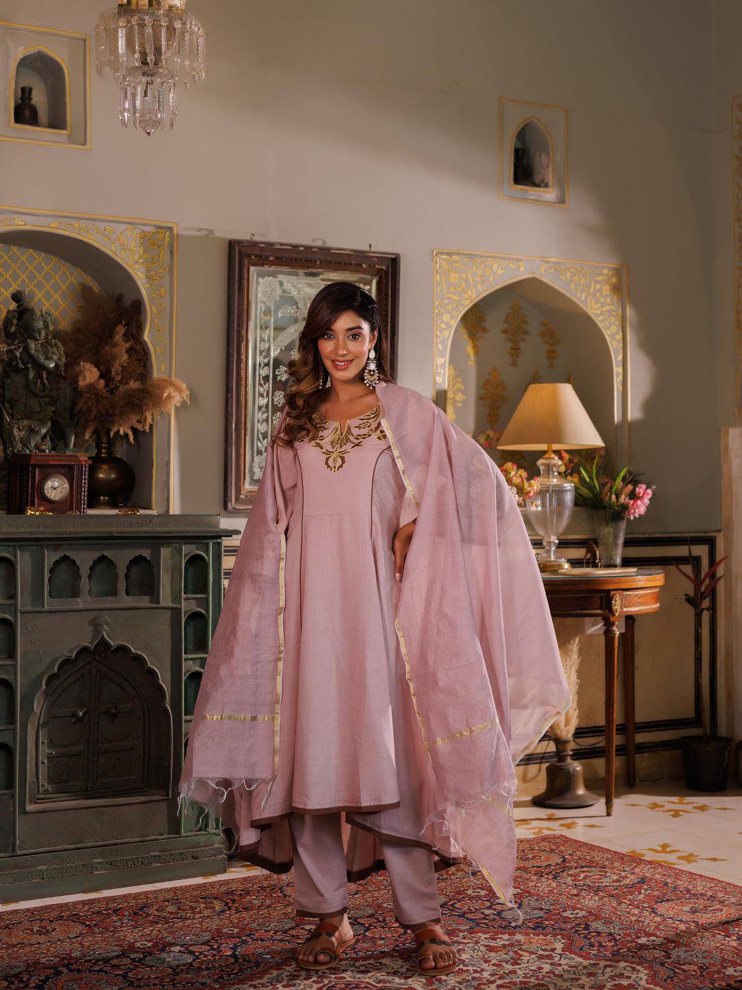 Adobe Rose Kurta Set - qivii