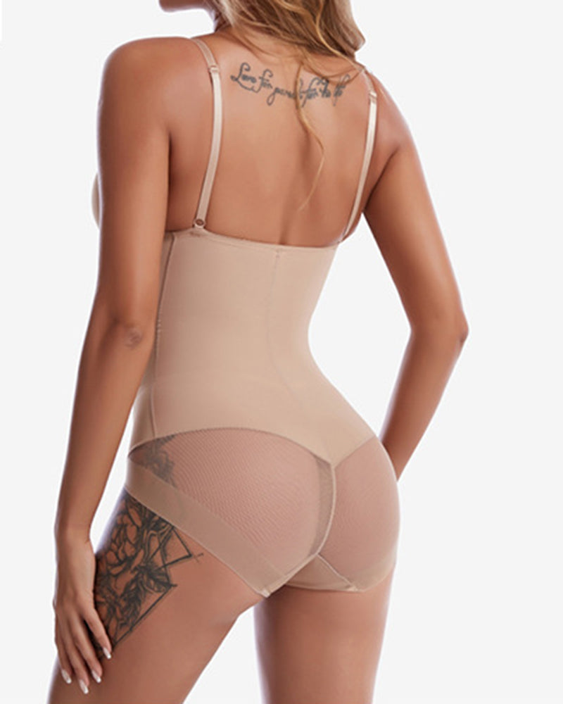 Breast Push Up Butt Lift Bodysuit Shapewear With Bra  - By Qivii