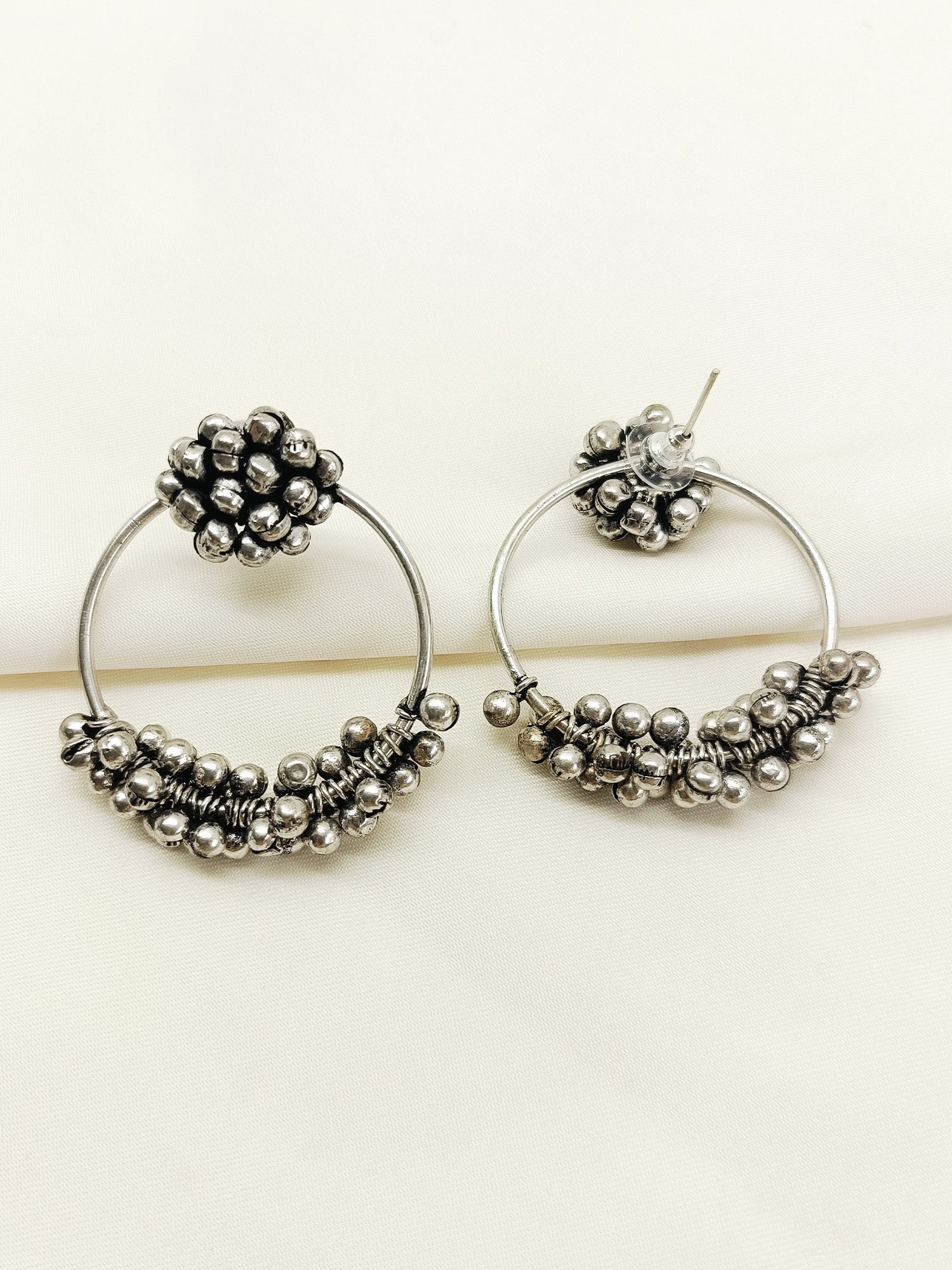 Gitashri Plain Oxidized Earring