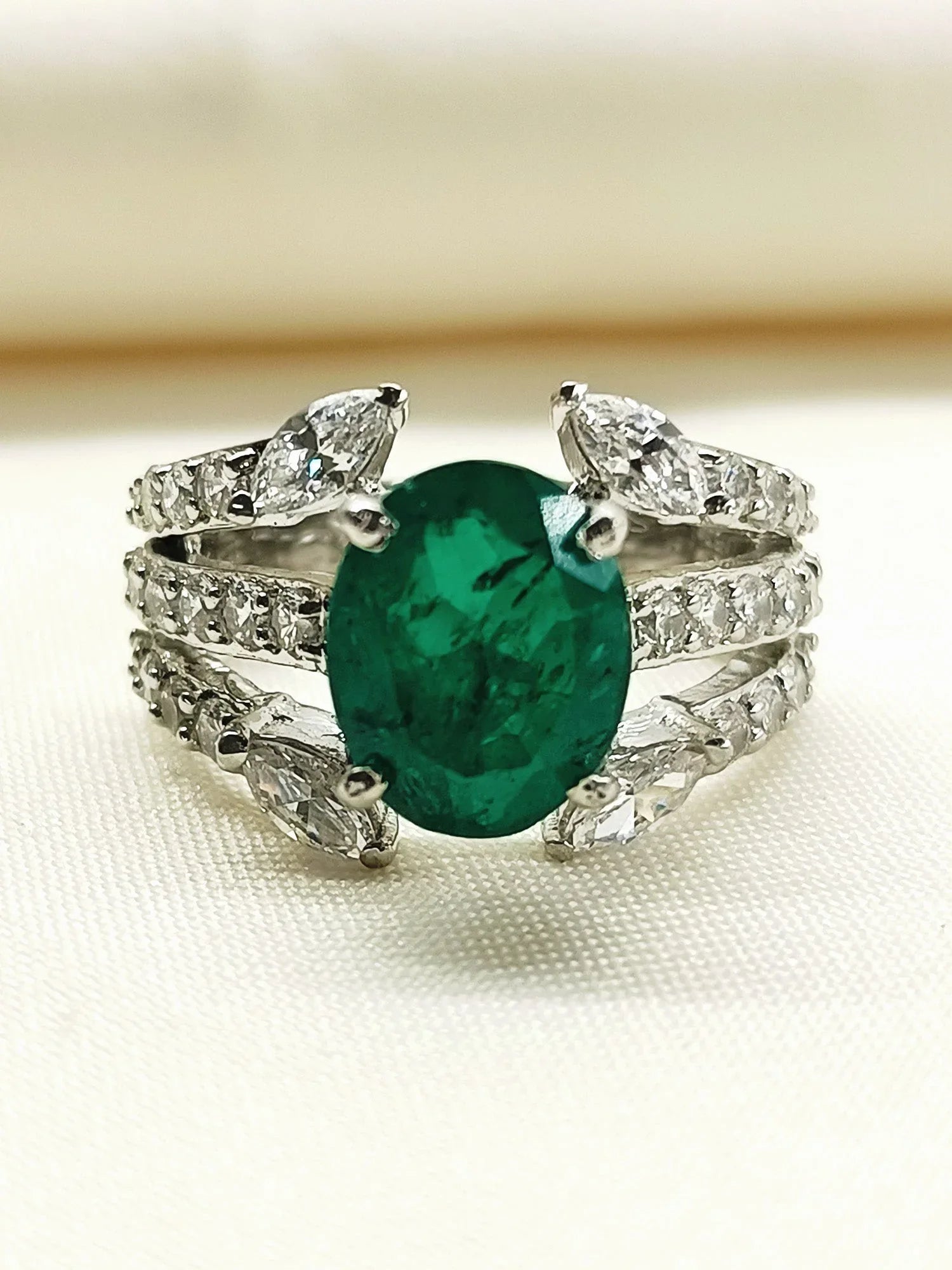 Theresa Green 92.5 Silver American Diamond Finger Ring