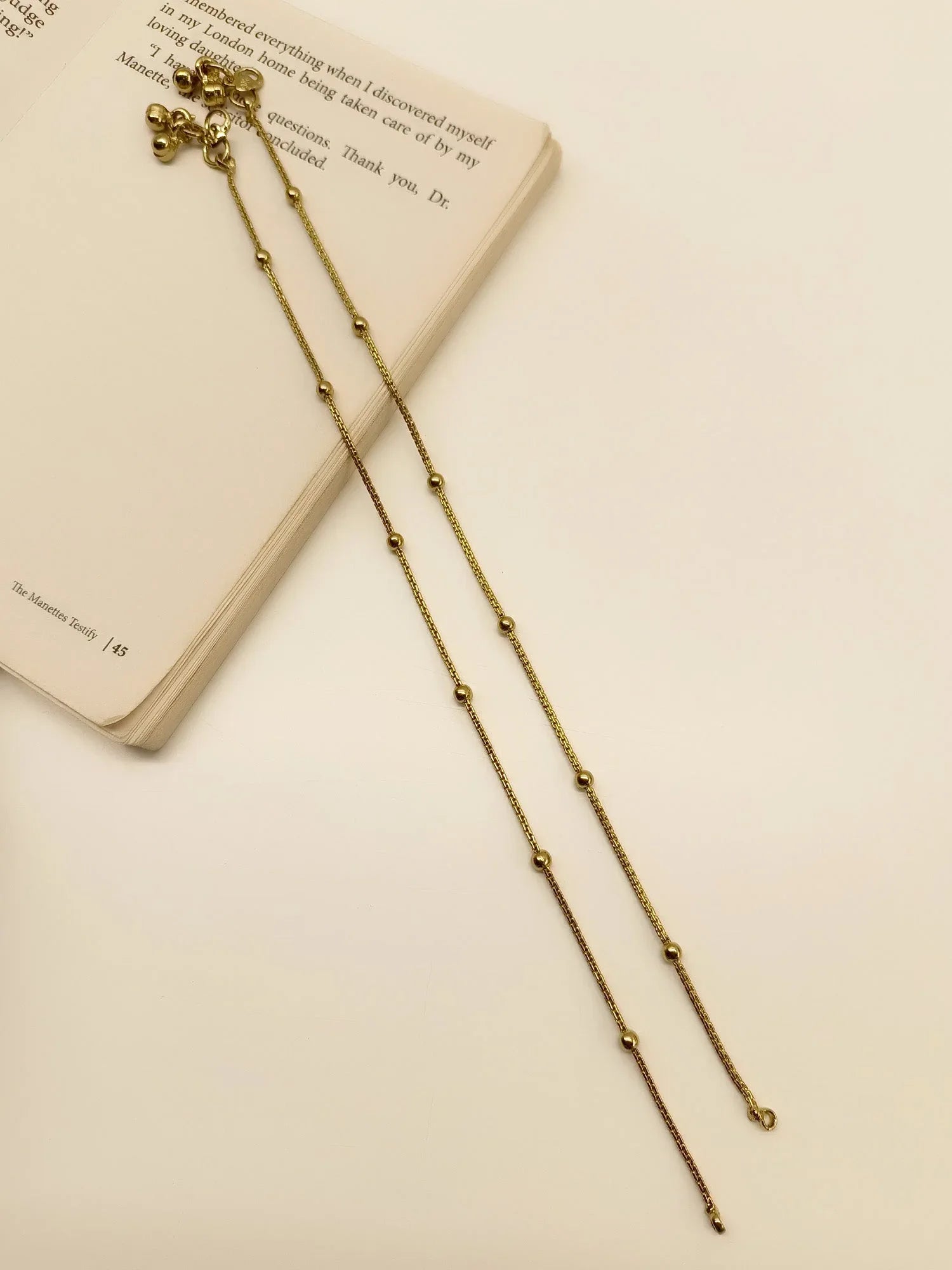 Utpatti Gold Plated Delicate Payal/Anklet