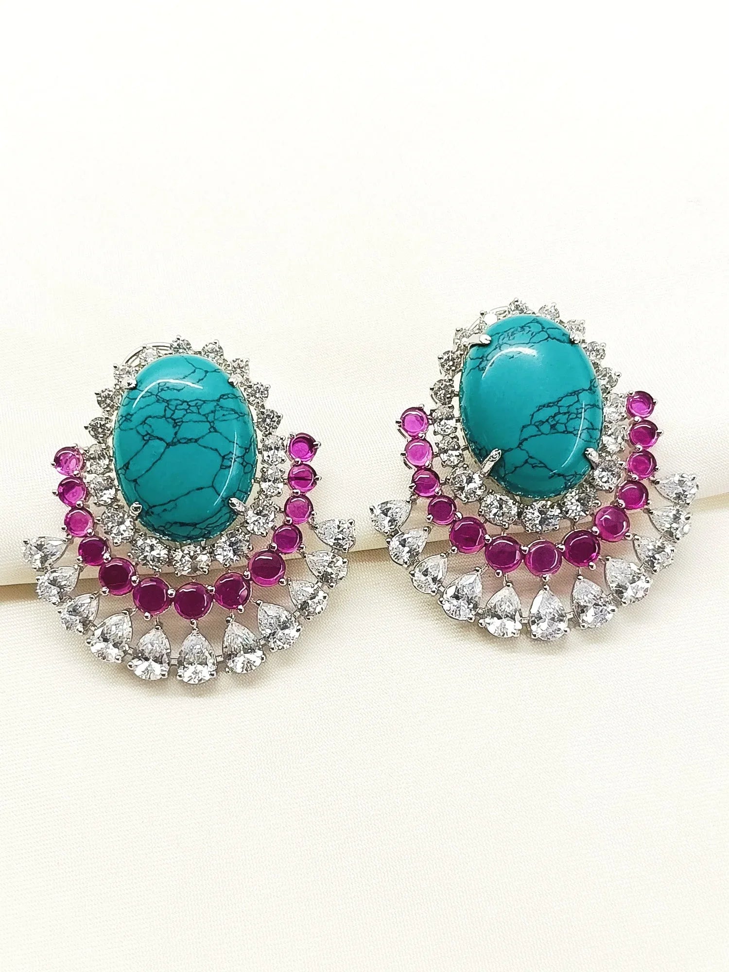 Baidehi Multi Colour 92.5 Silver Natural Stone Tops