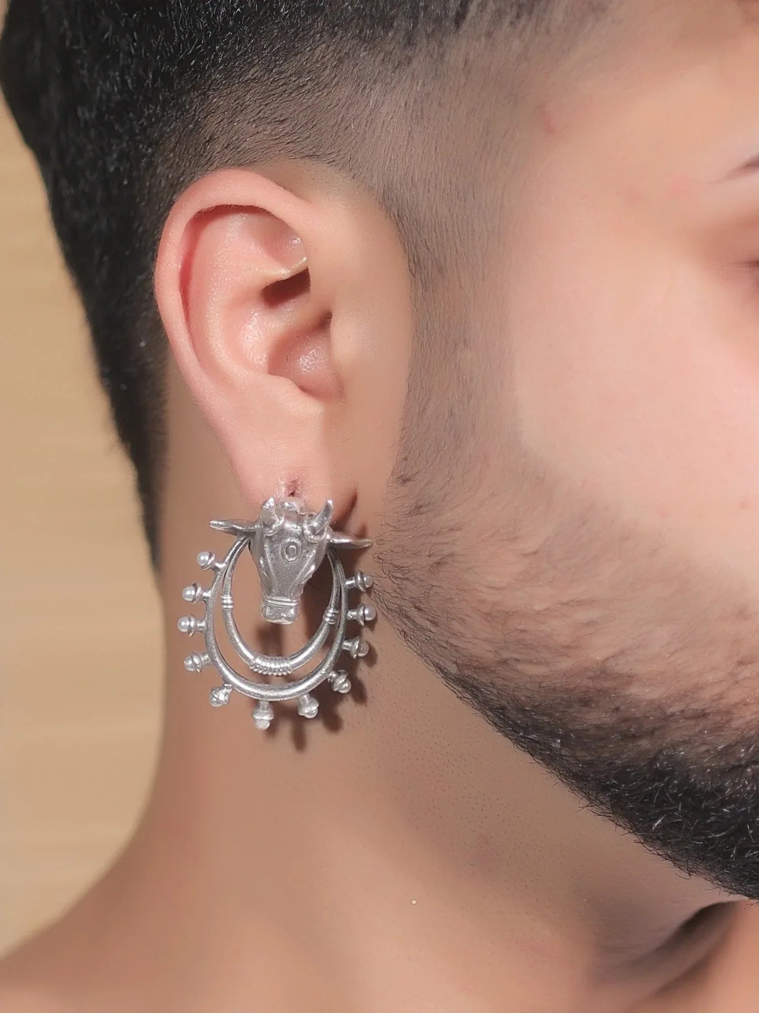 Chayana Plain Oxidized Earring