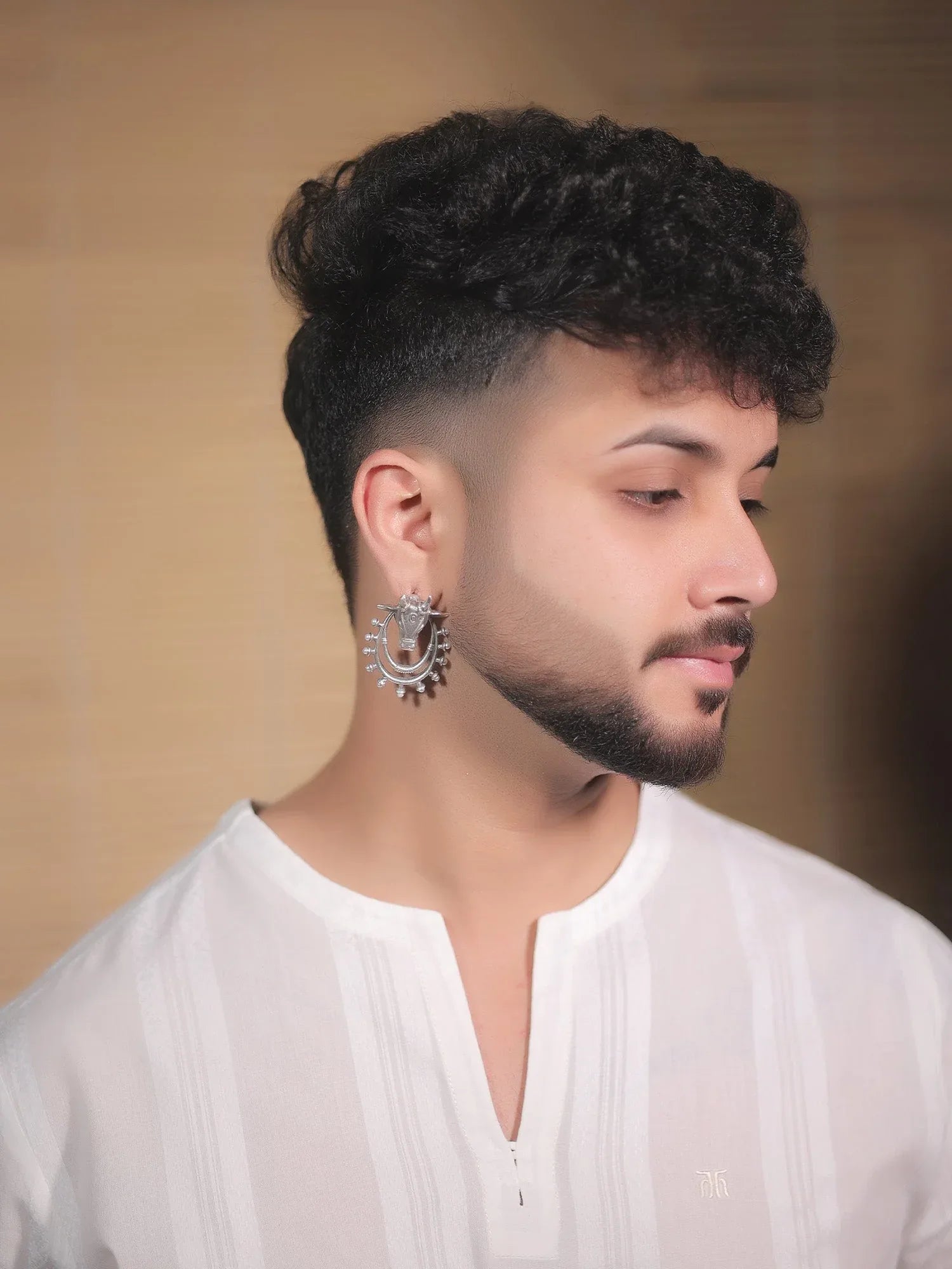 Chayana Plain Oxidized Earring