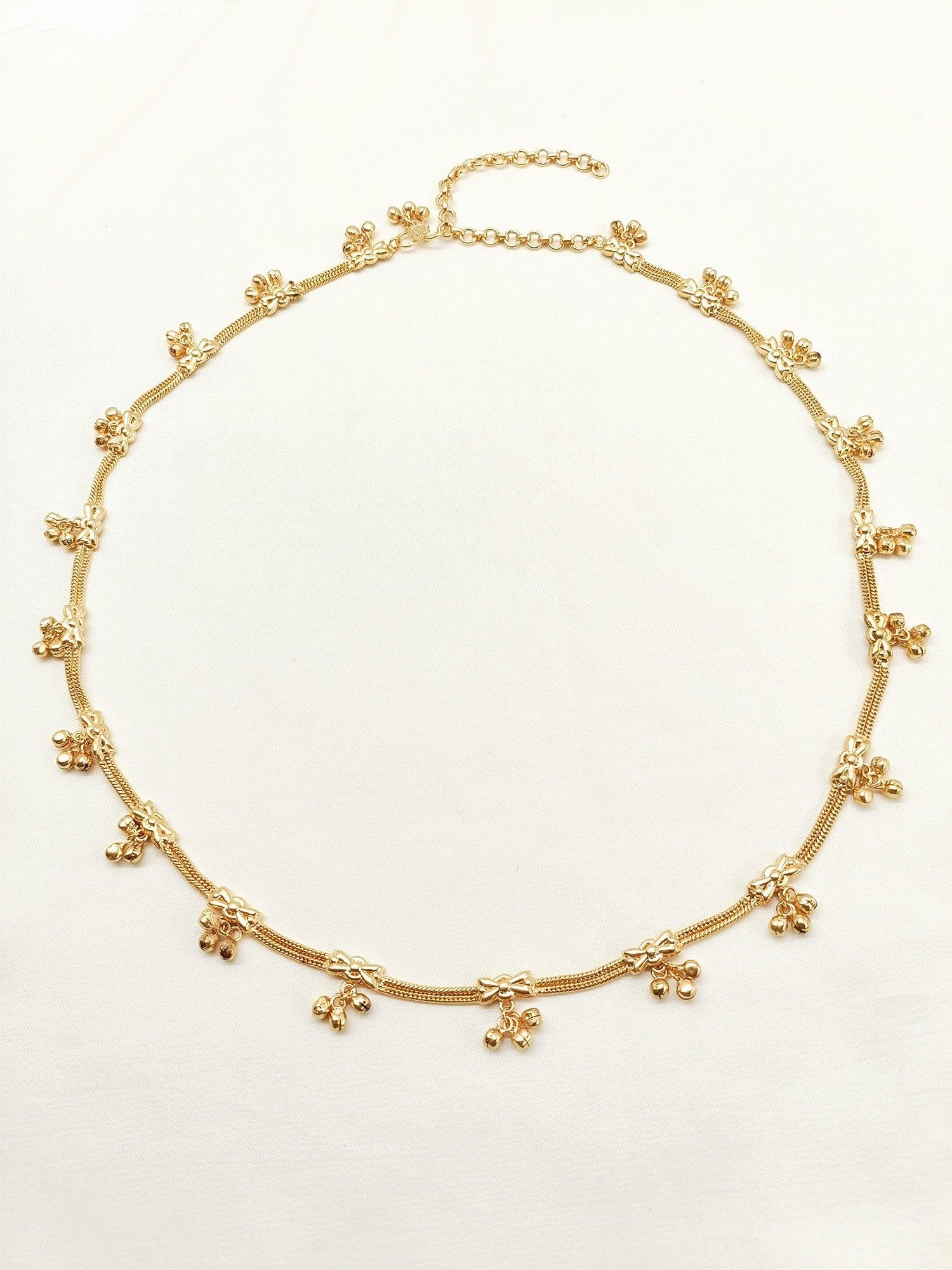 Henrike Golden Antique Waist Belt/kamar Bandh