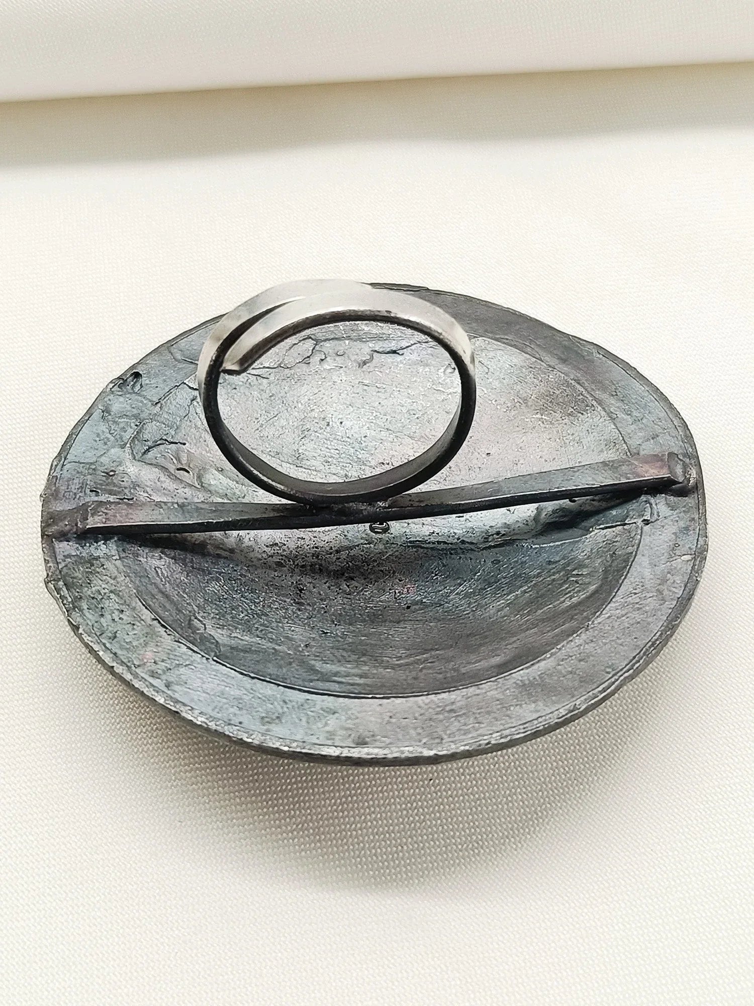 Xiti Baby Pink Oxidized Finger Ring