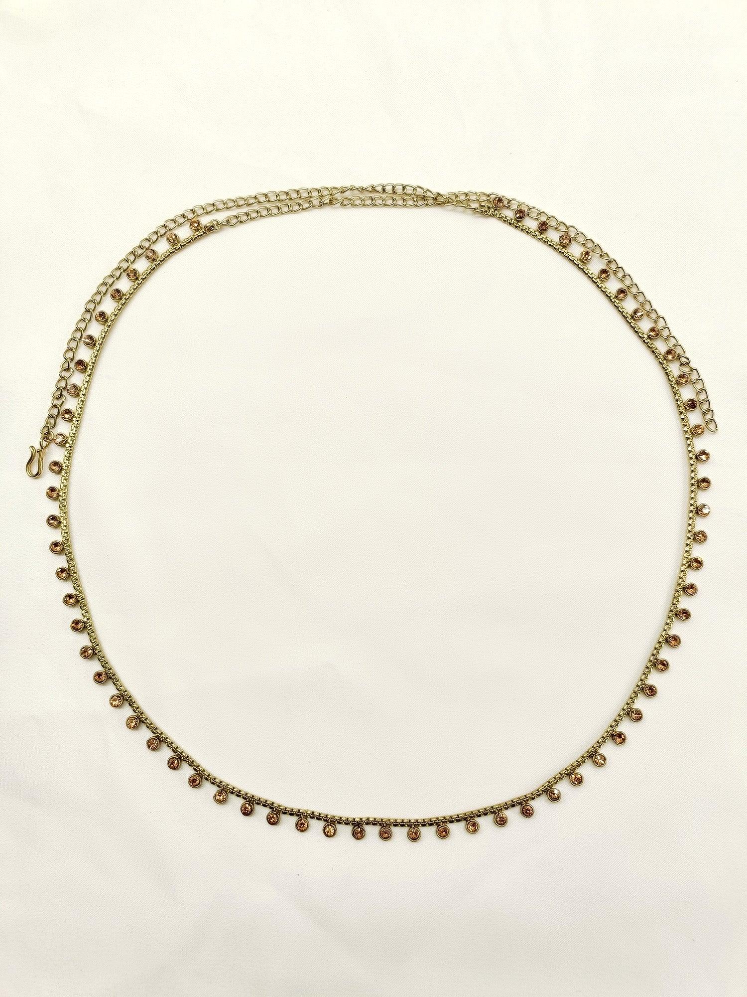 Kimya Copper Waist Belt/kamar Bandh
