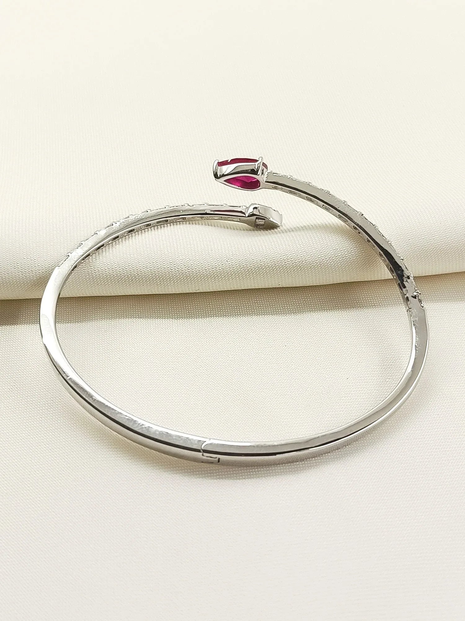 Azma Ruby American Diamond Bracelet