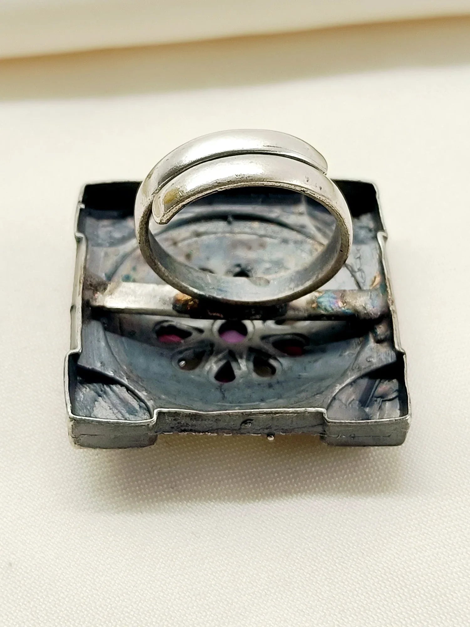 Pranali W&R Oxidized Finger Ring
