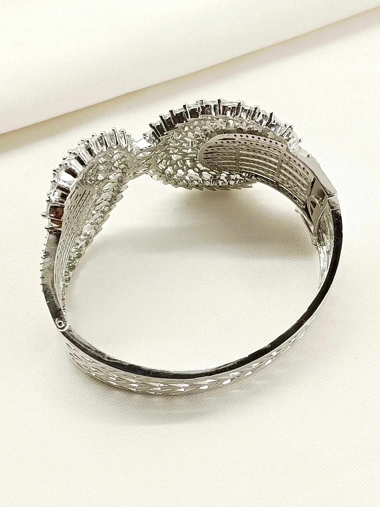 Trisa White American Diamond Bracelet