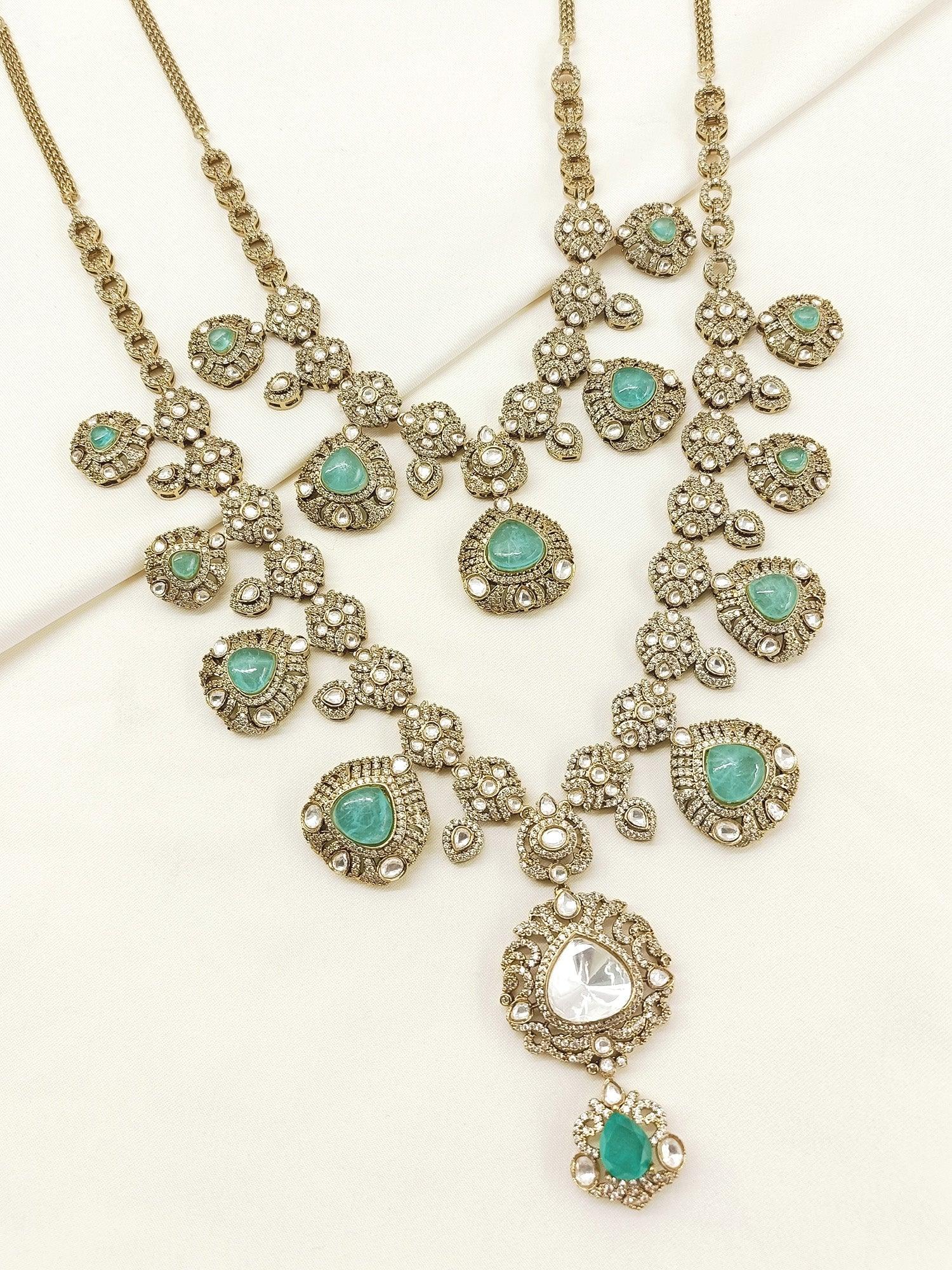 Rishi Mint Green Victorian Groom Neckpiece