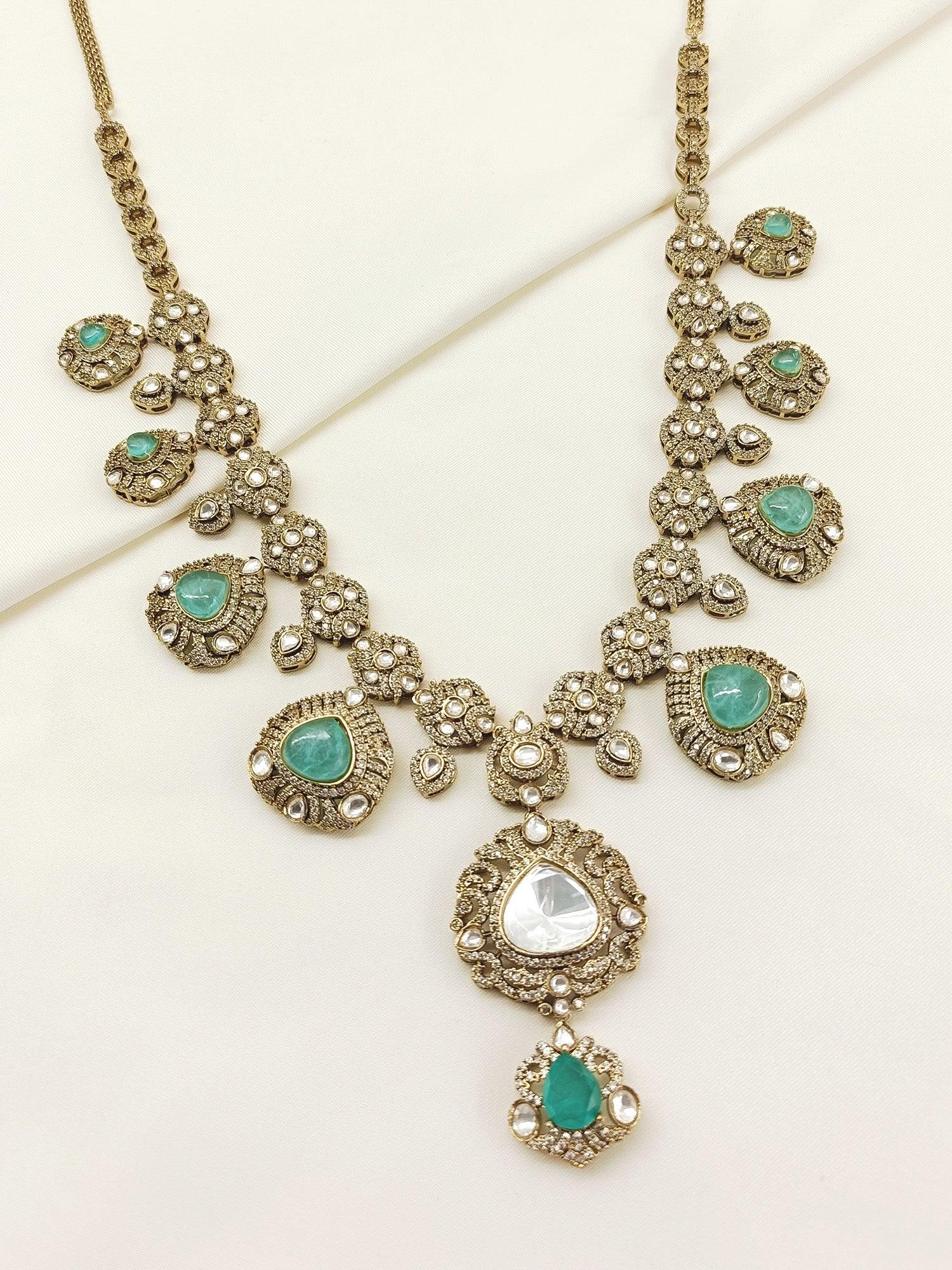 Rishi Mint Green Victorian Groom Neckpiece