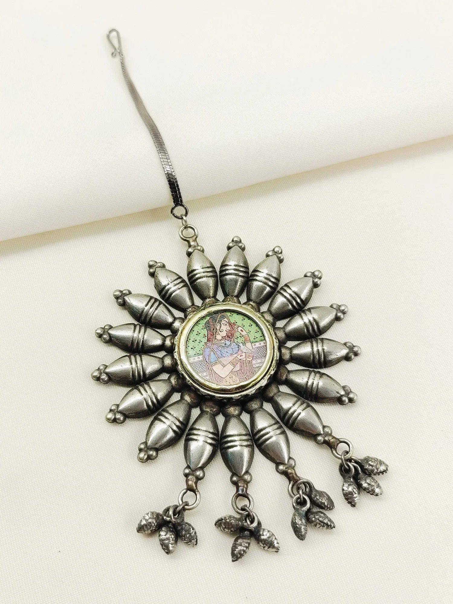 Lakshana Multi Colour Oxidized Maangteeka