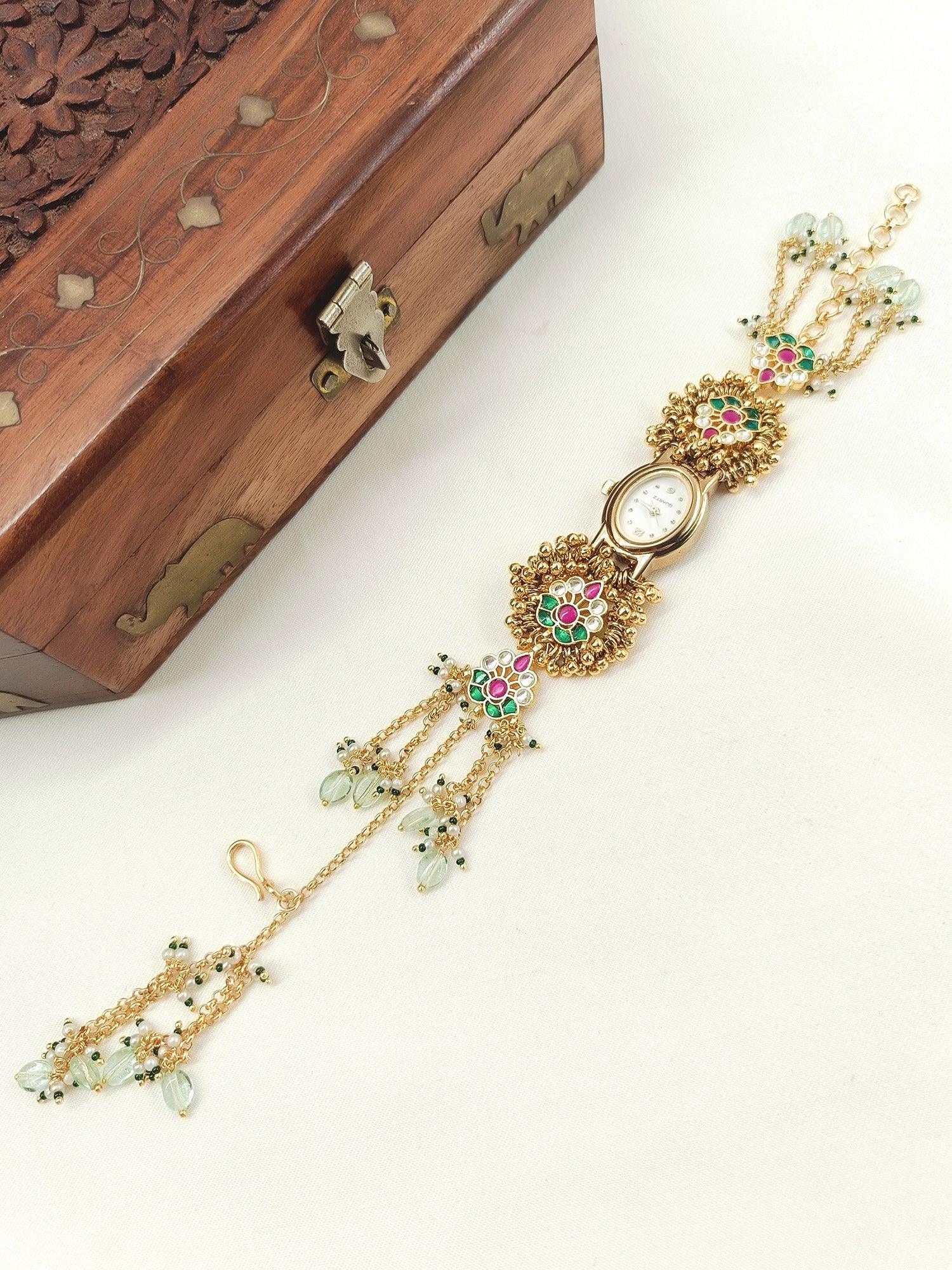 Avyukta's Paachi Kundan Watch