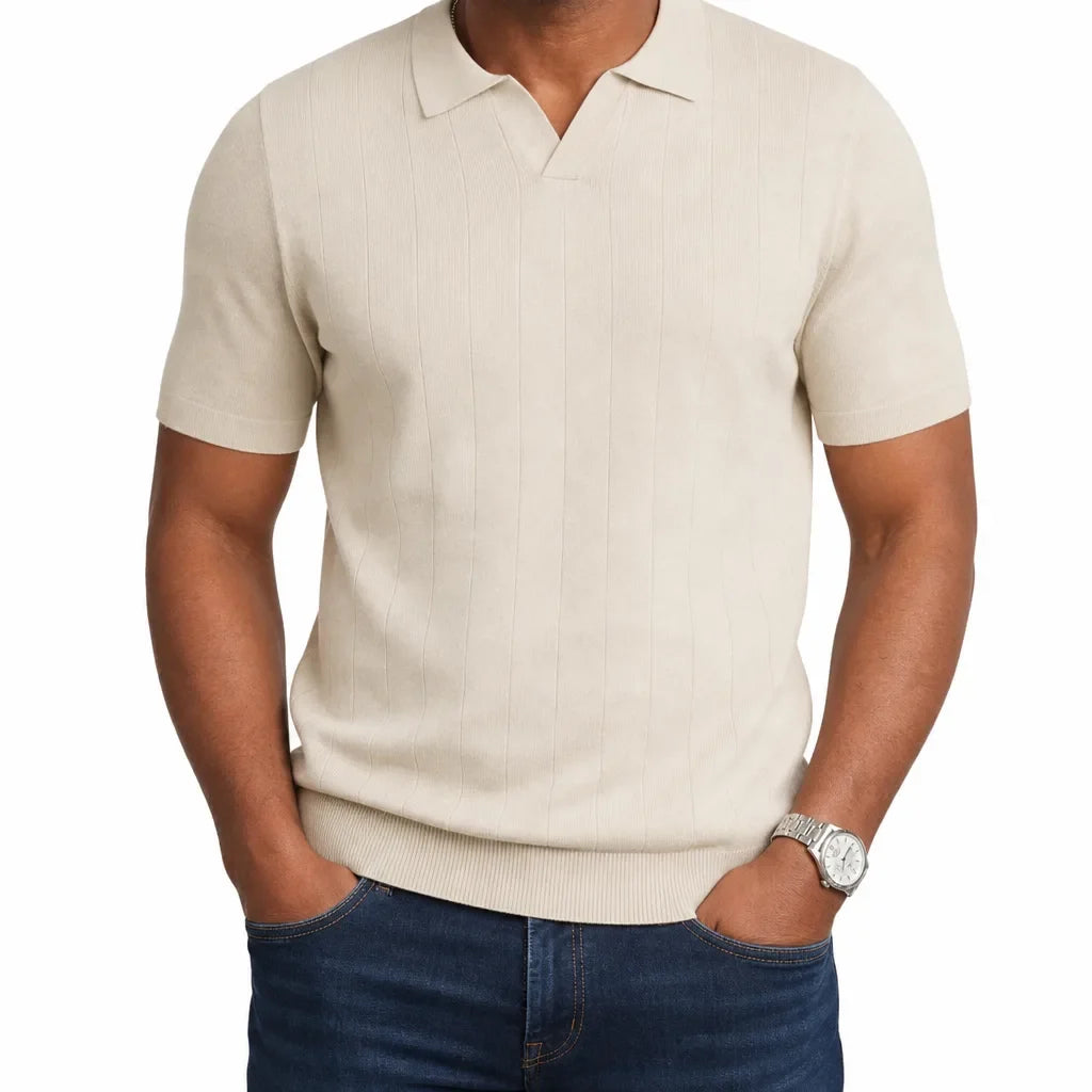 Alaric | Mens Fall Knit Polo Shirt