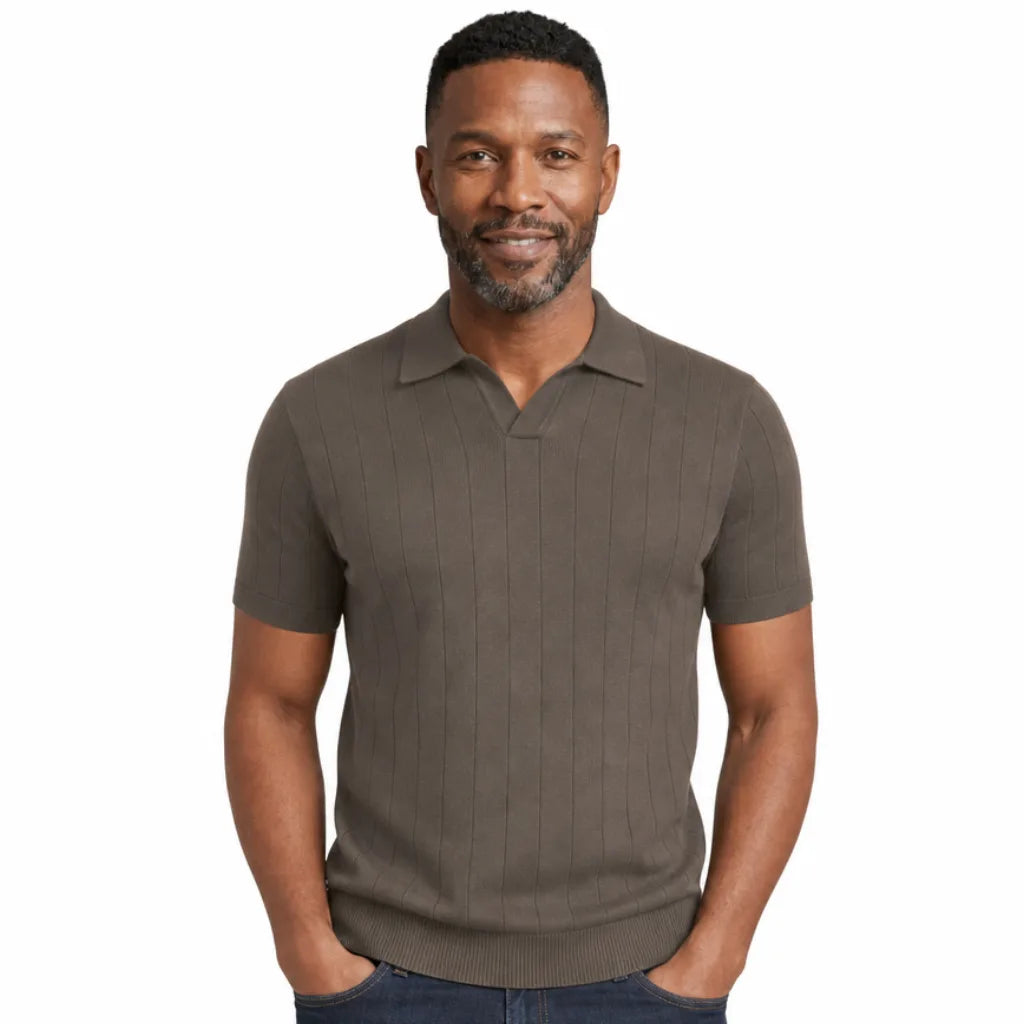 Alaric | Mens Fall Knit Polo Shirt
