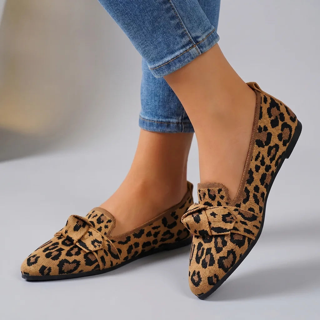 Alena Bow Knit Flats