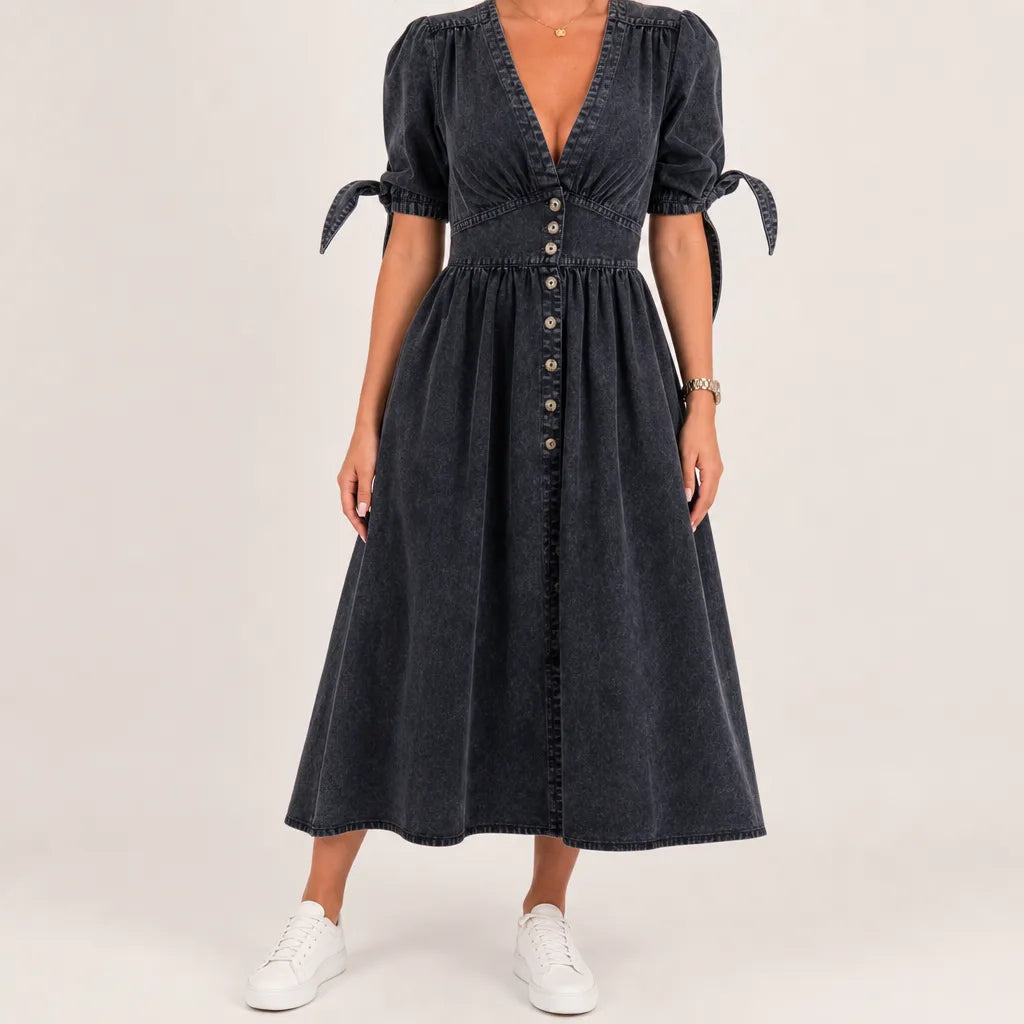 Alice | Womens Fall Denim Shirt Dress