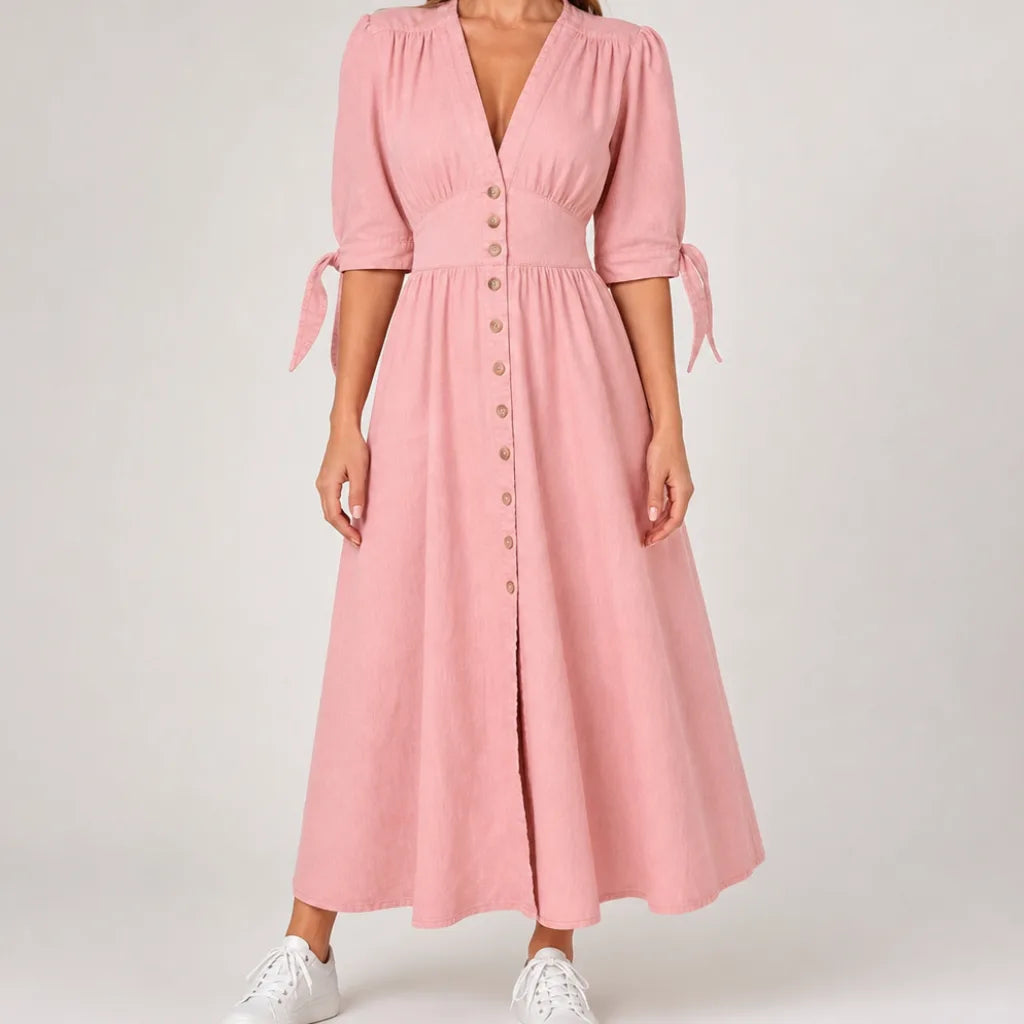 Alice | Womens Fall Denim Shirt Dress