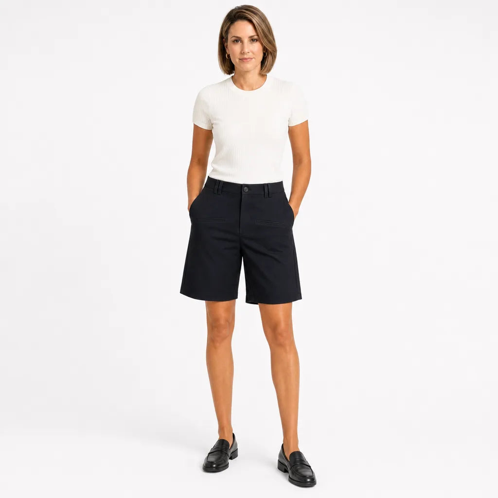 Angeline High-Waist Shorts