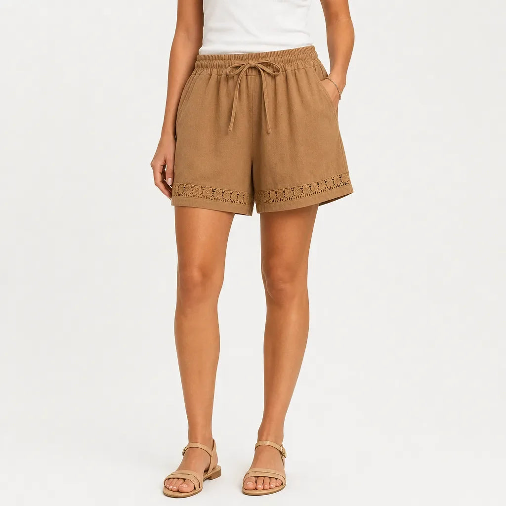 Anneliese Lace Trim Shorts