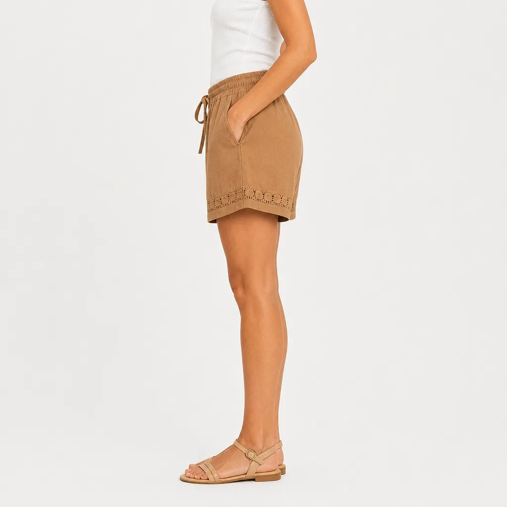 Anneliese Lace Trim Shorts