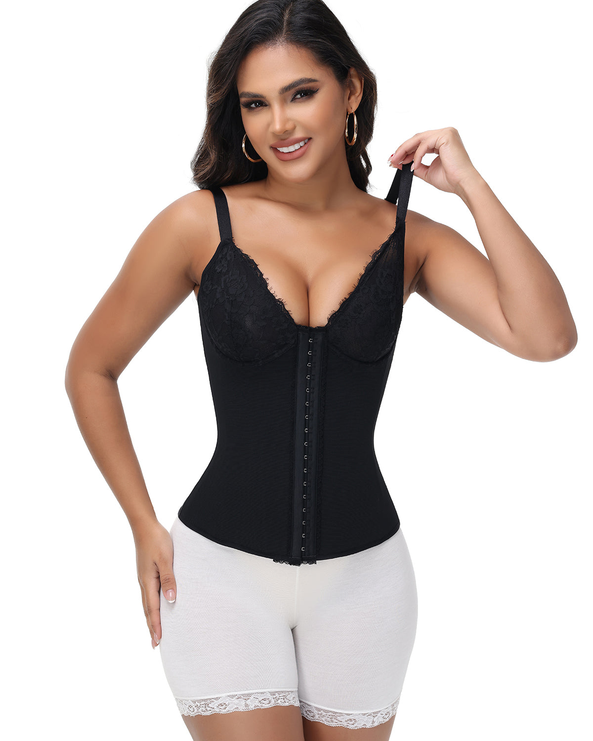Shapshe® Sexy V Neck Lace Shapewear Vest Waist Trainer Corset