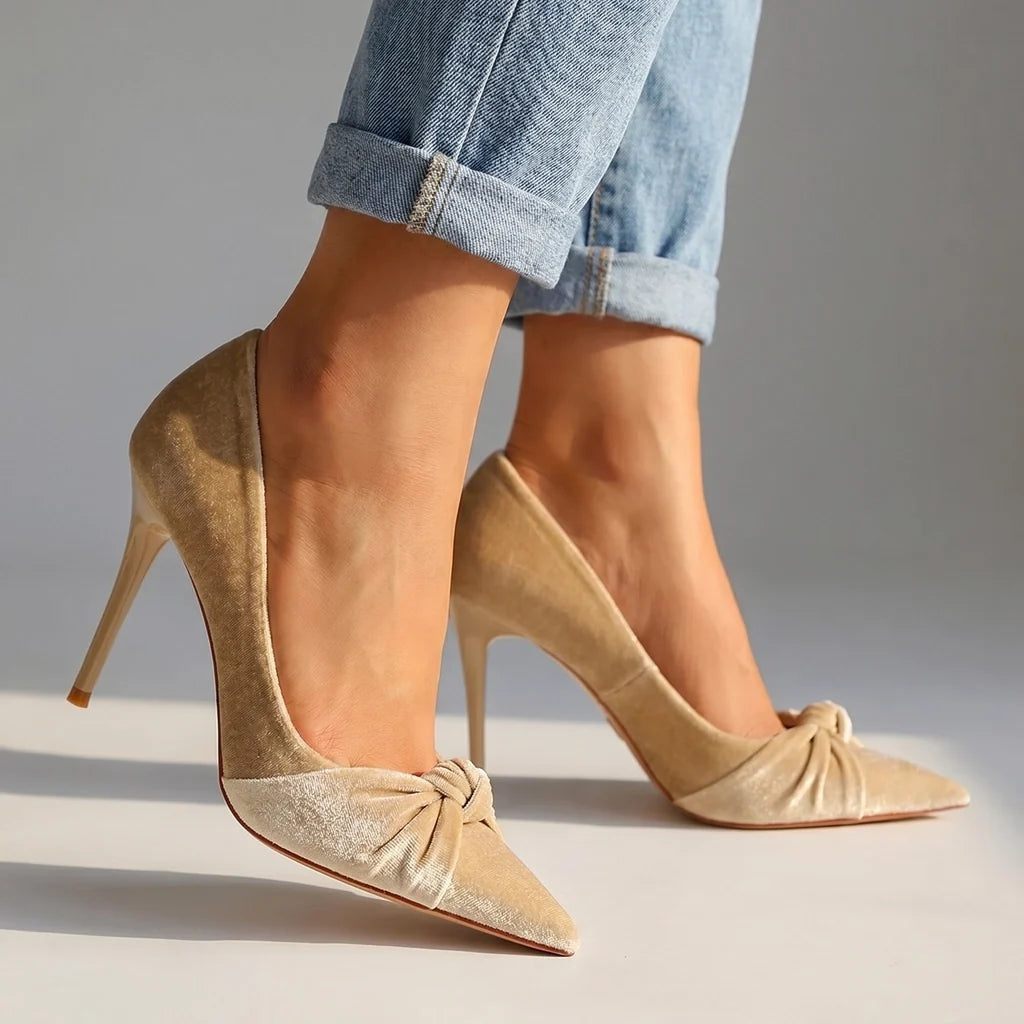 Gladys Bow Pointed Stilettos