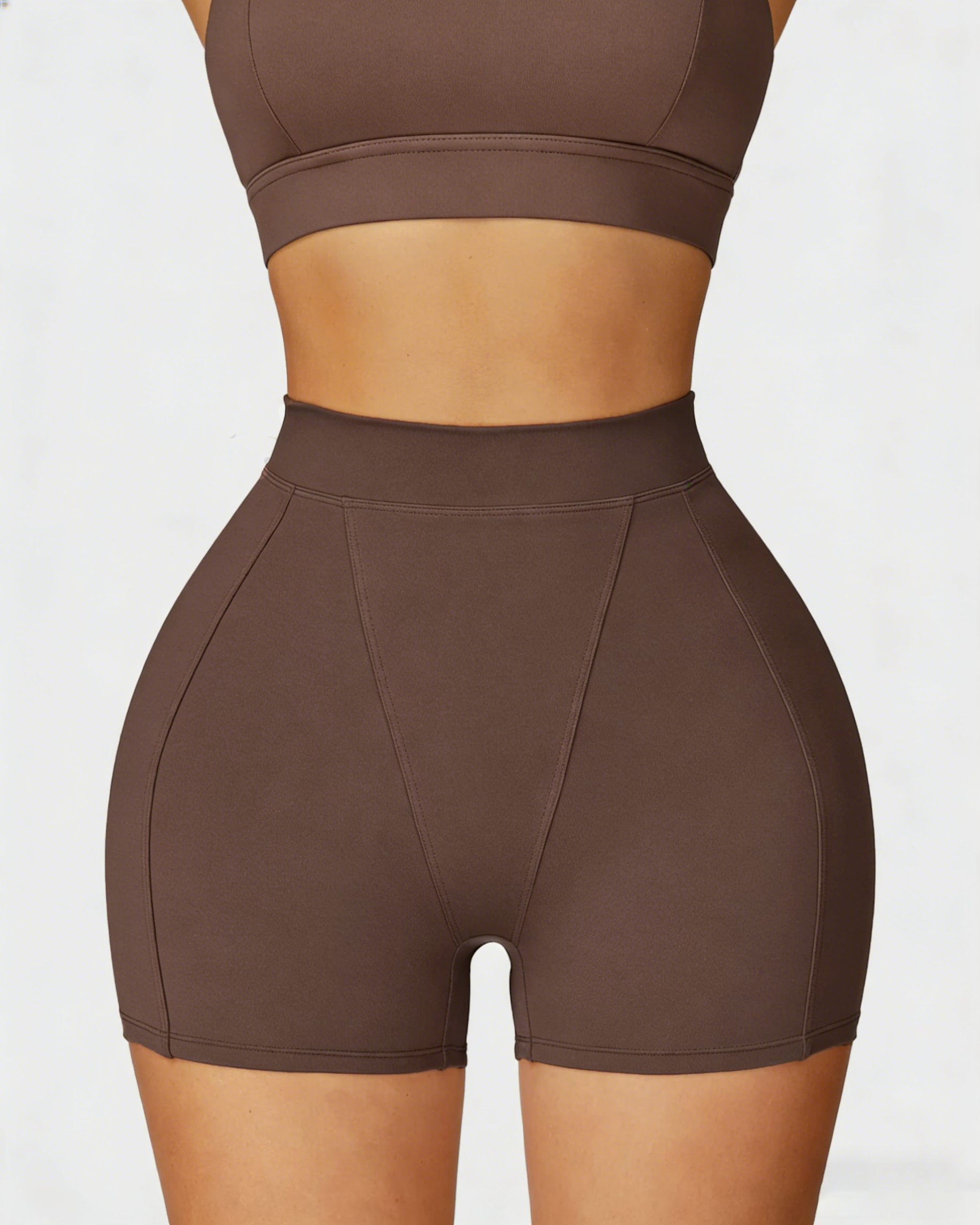 Core High-Waist Casual Style Hot Shorts Belly Wrap Tight Slim Outdoor Running Fitness Yoga Shorts  - By Qivii