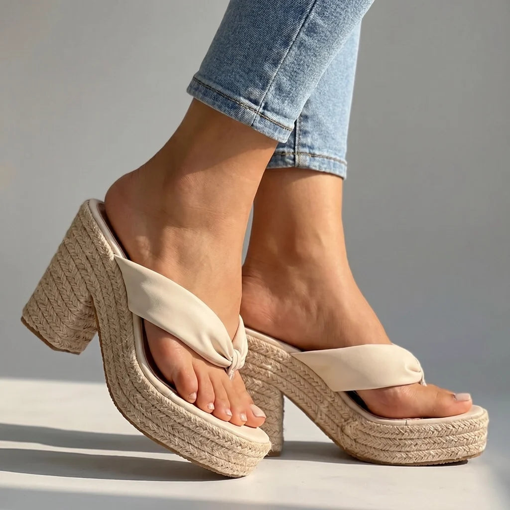 Audrey Rope Platform Sandals