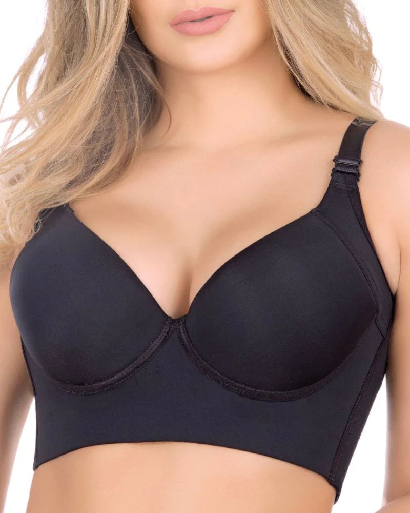 Extra Firm High Compression Full Cup Push Up Bra  - By Qivii