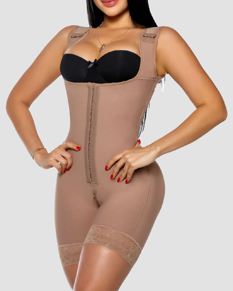 Shapshe® Hourglass Invisible Tummy Control Stage 2 Fajas Butt Lifting Front Buckle Shapewear  - By Qivii